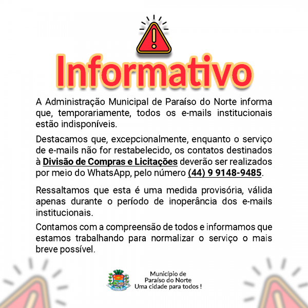 Informativo e-mail